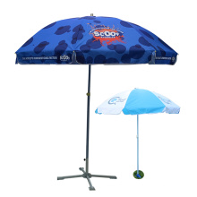 Factory Uv Resistant Folding Parasol Uv Beach Umbrella Beach Umbrella With Logo Prints